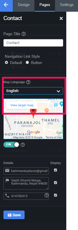 Changing The Language Of Your Sites Map 3
