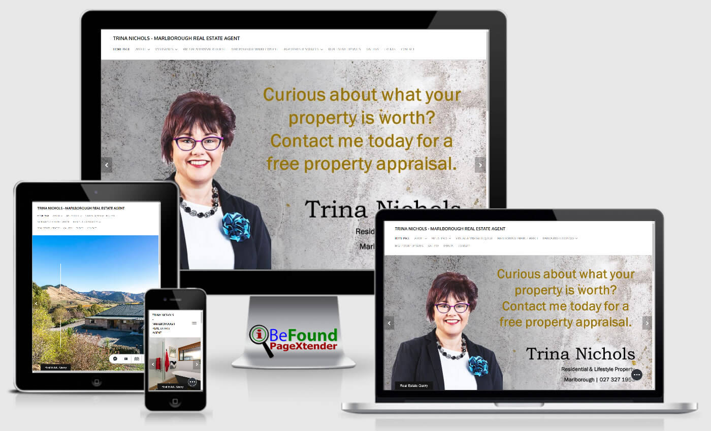 Facebook Website For Trina Nichols Marlborough Real Estate Agent Created With IBeFound FB PageXtender NZ